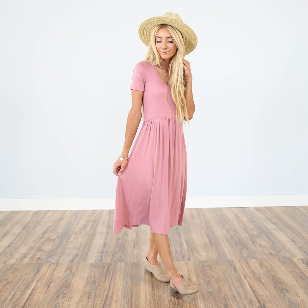 Lola Baby Doll Dress Pink - Stevie Hender